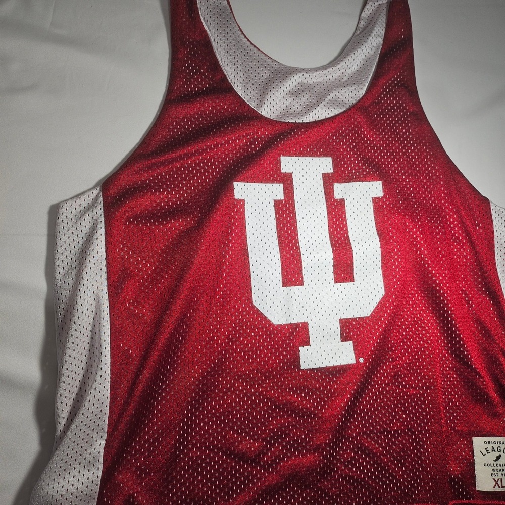 Original League Indiana University Hoosiers Reversible Mesh Tank Top Red XL